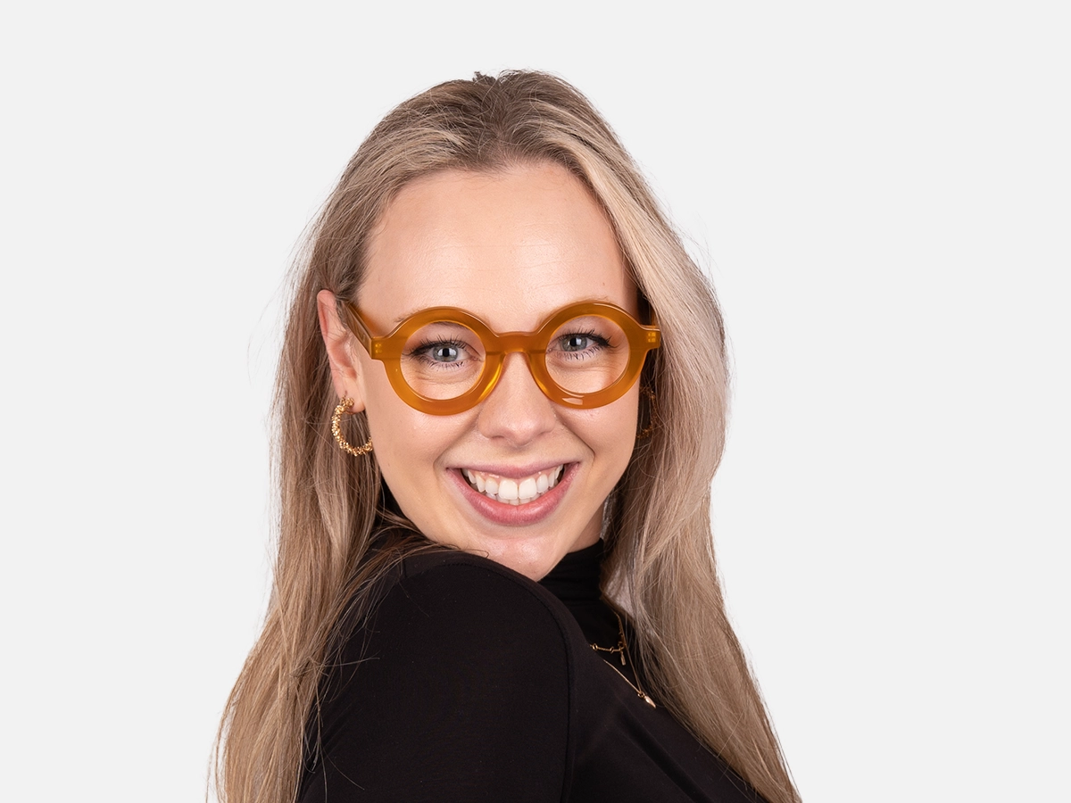 Round Gold Frame Glasses-51