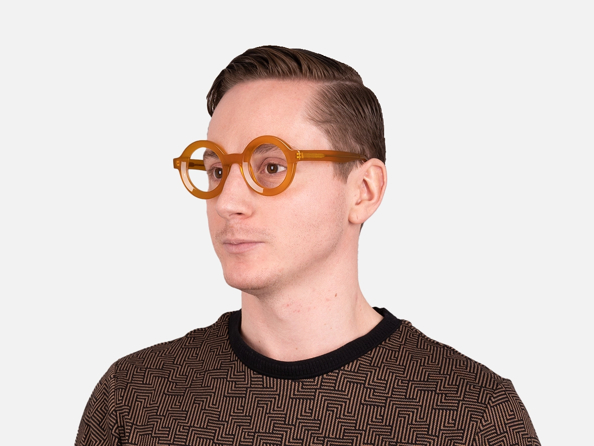 Round Gold Frame Glasses-44