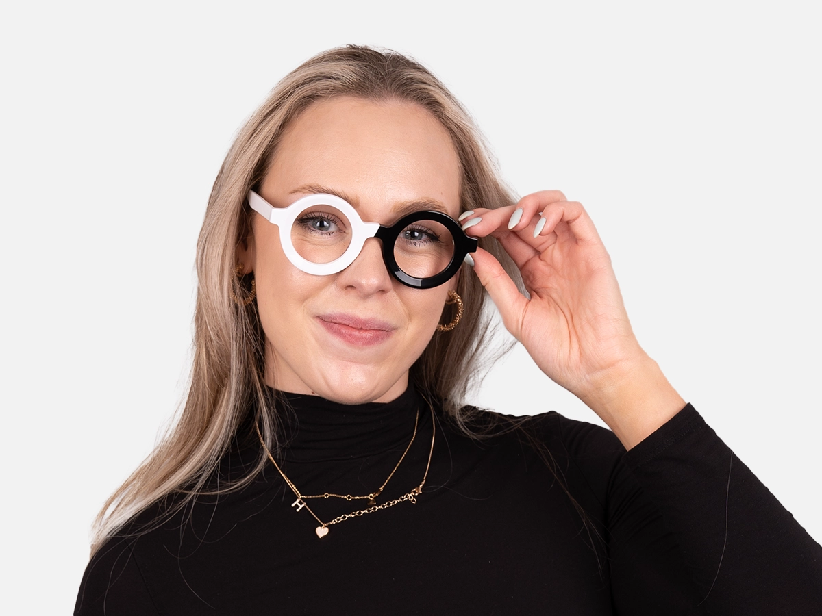 Black And White Eyeglass Frames-52