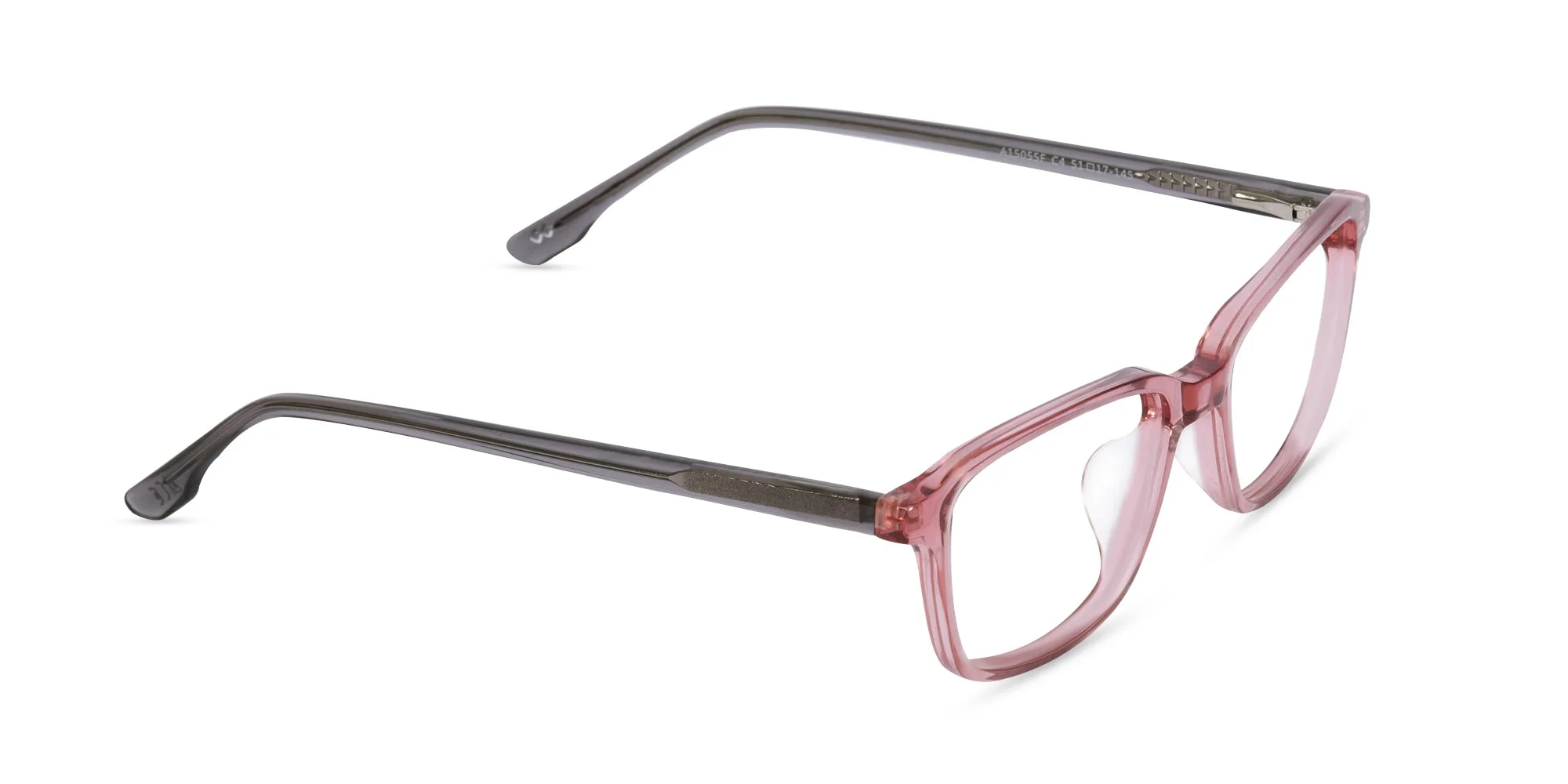 Rose Pink Rectangle Glasses-2