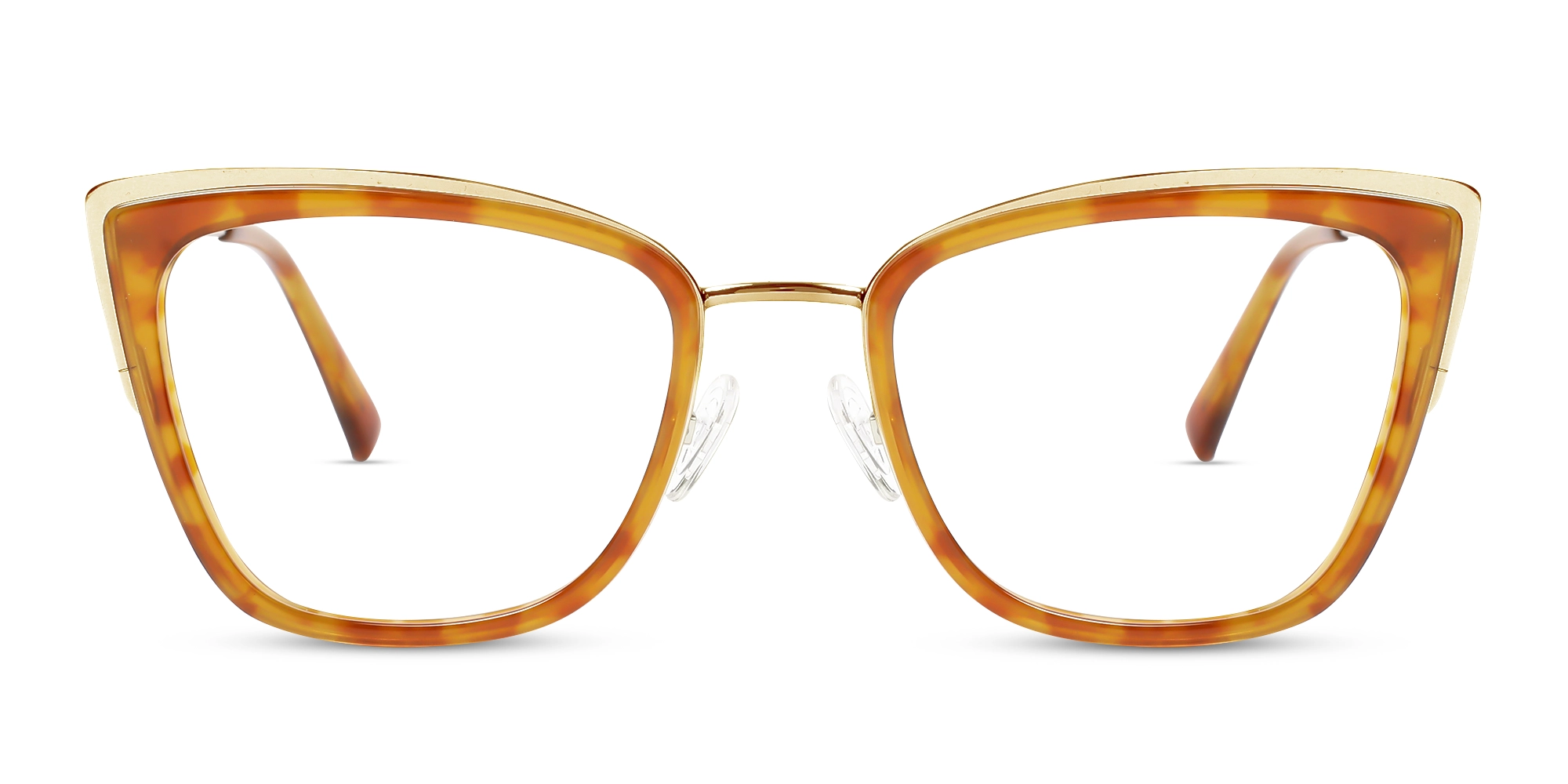 Honey Tortoise & Gold Cat Eye Glasses