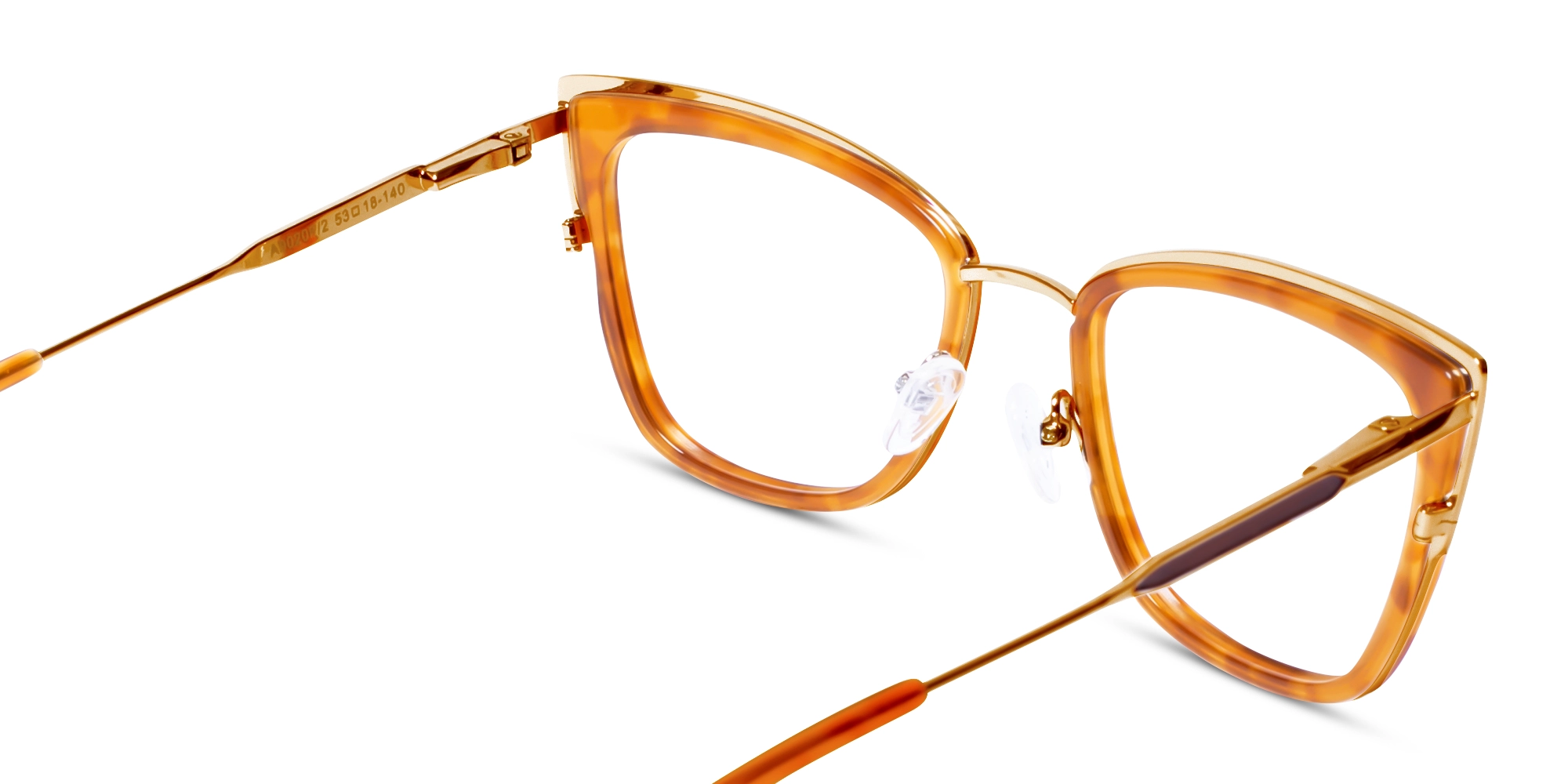 Honey Tortoise & Gold Cat Eye Glasses