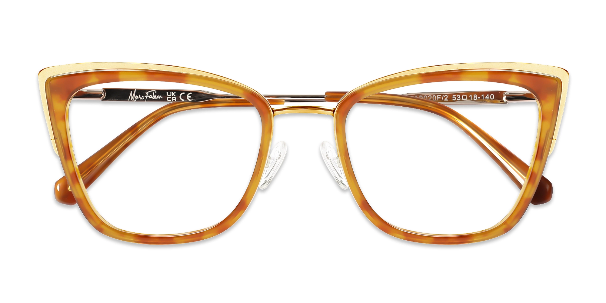 Honey Tortoise & Gold Cat Eye Glasses
