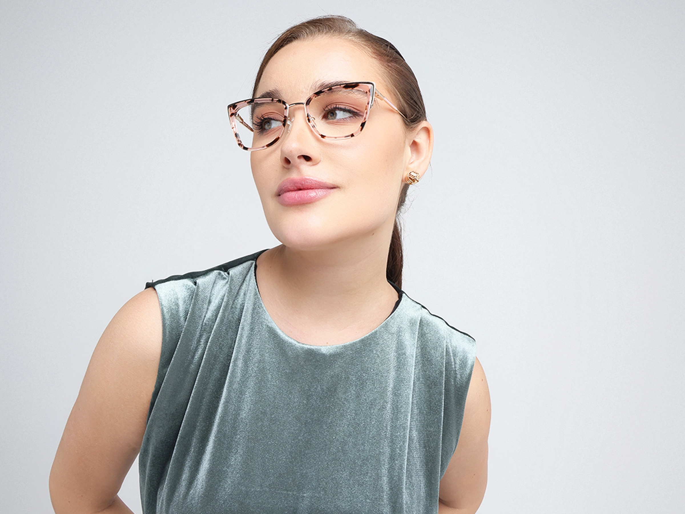Rose Gold Tortoise Eyeglasses