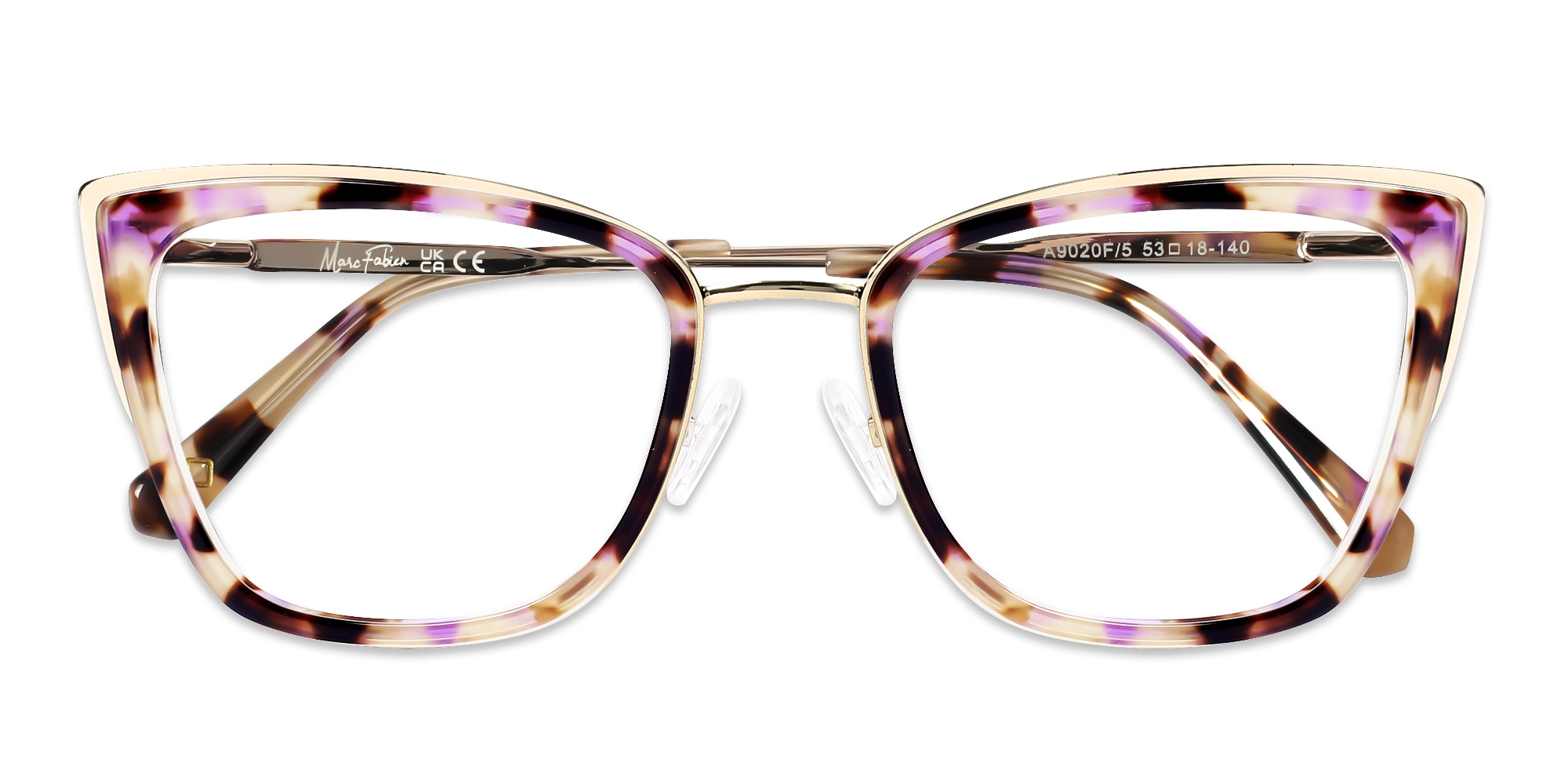 Galaxy Tortoise & Gold Cat Eye Eyeglasses