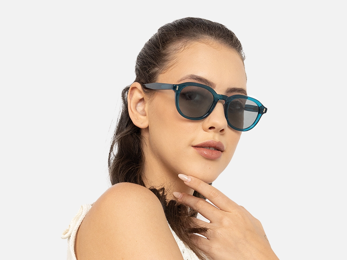 Green Round Sunglasses-54