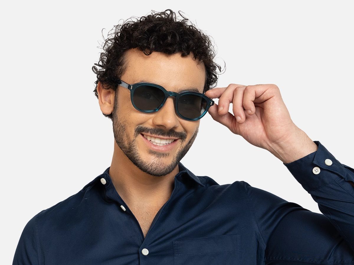 Green Round Sunglasses-44