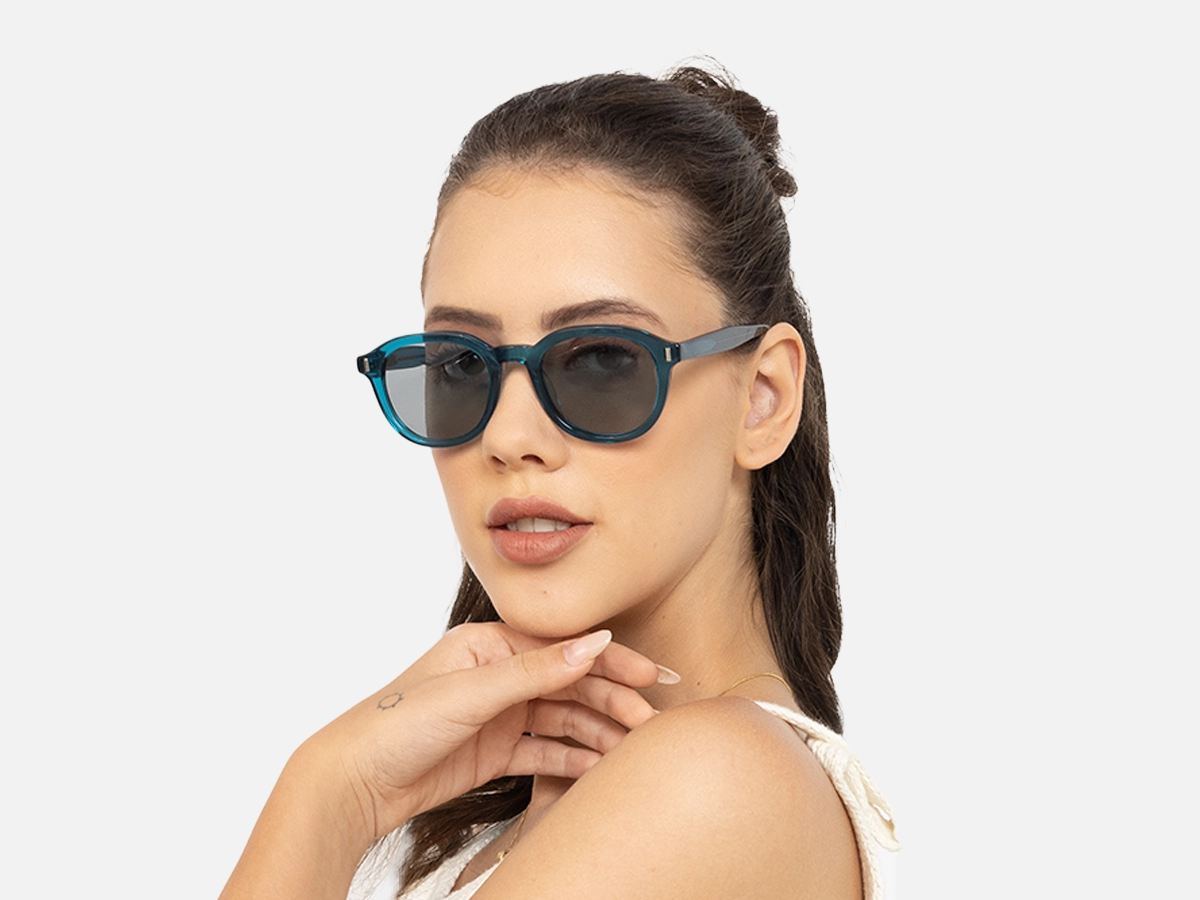 Green Round Sunglasses-51