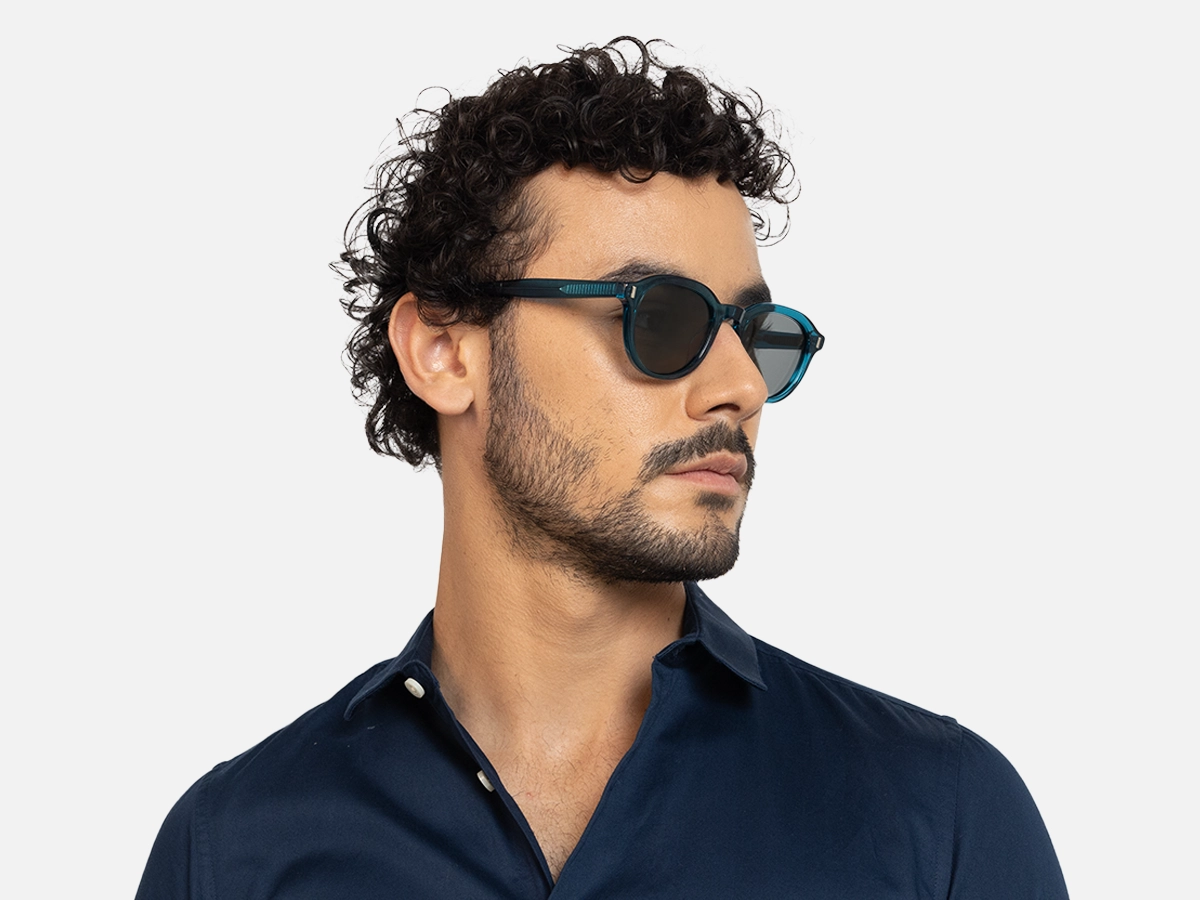 Green Round Sunglasses-43