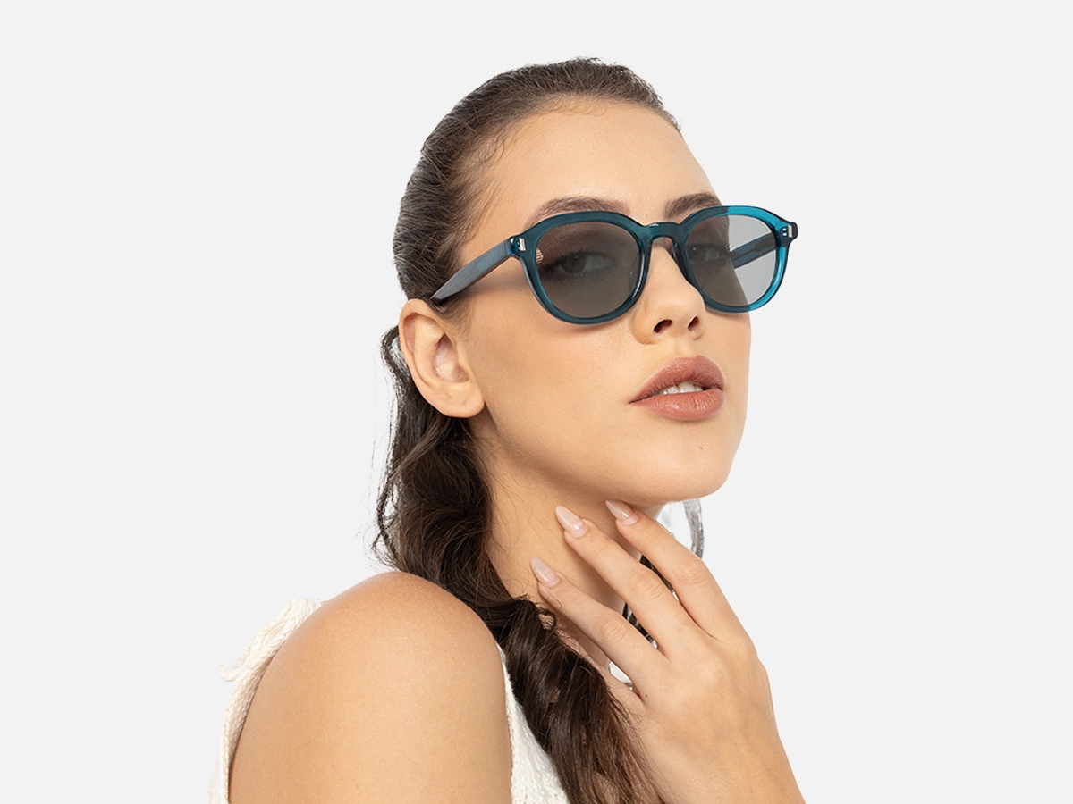 Green Round Sunglasses-53