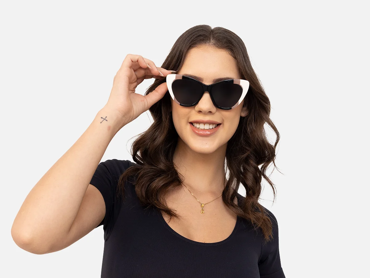 Black And White Sunglasses-54