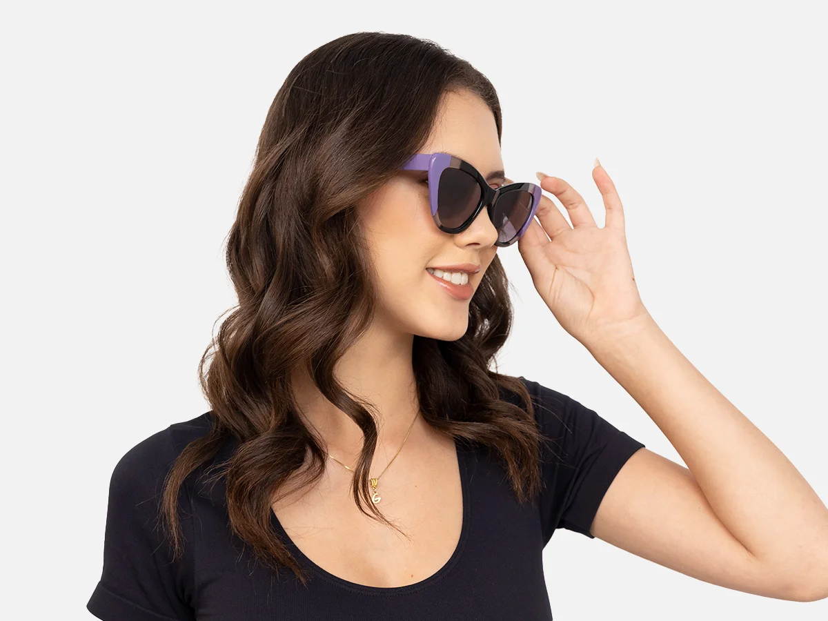 Grey Tint Cat Eye Sunglasses-53