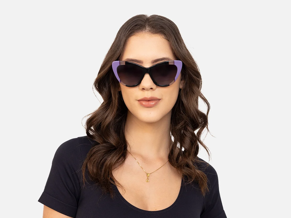 Grey Tint Cat Eye Sunglasses-51