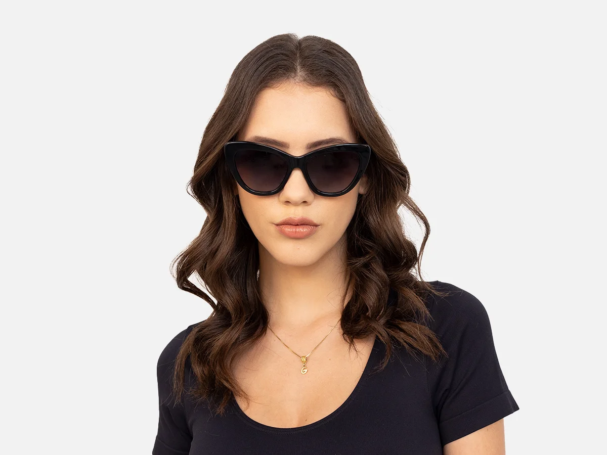 Black Cateye Sunglasses-51