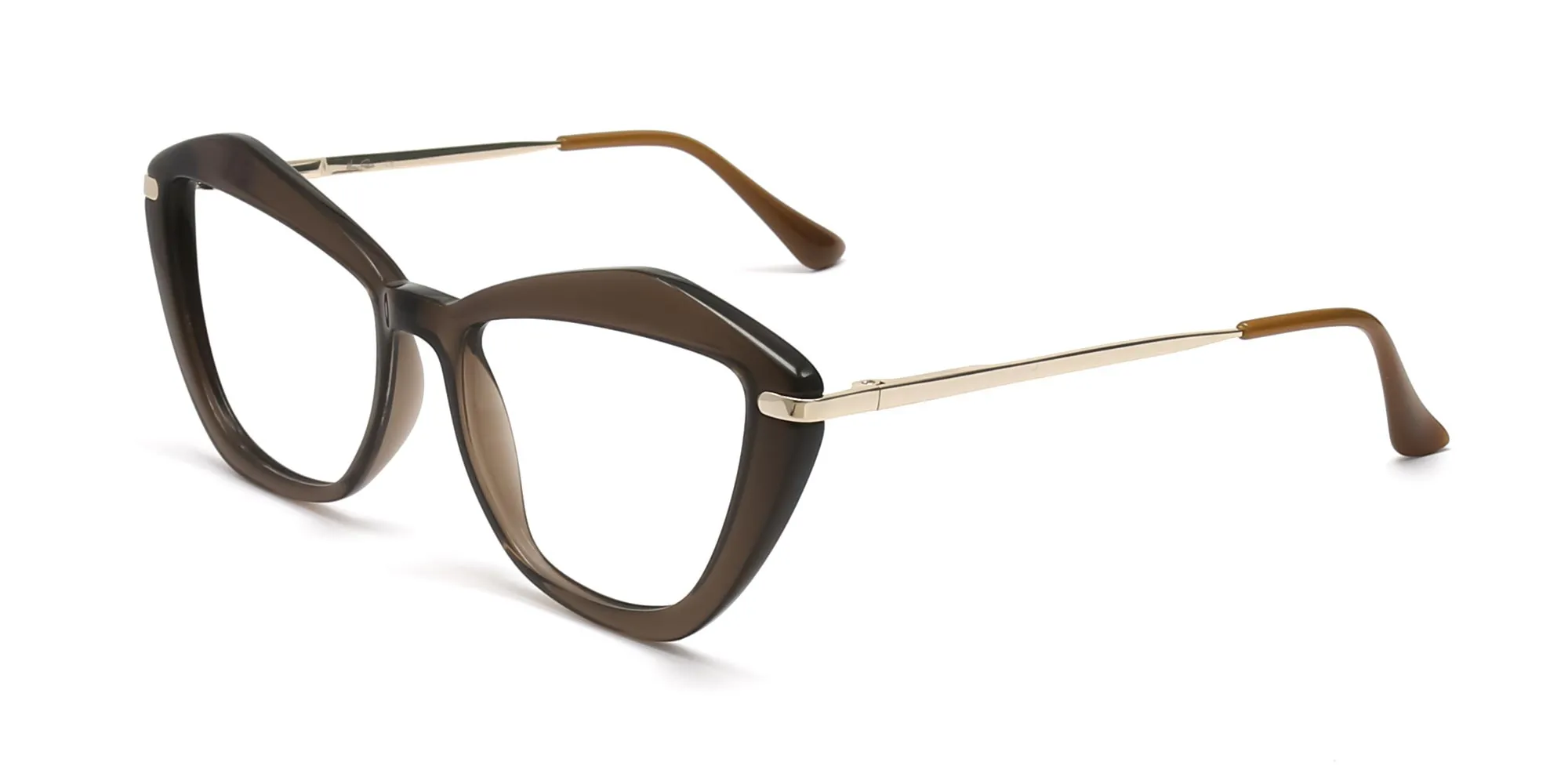Brown Cat Eye Glasses-2 Brown Cat Eye Glasses-2