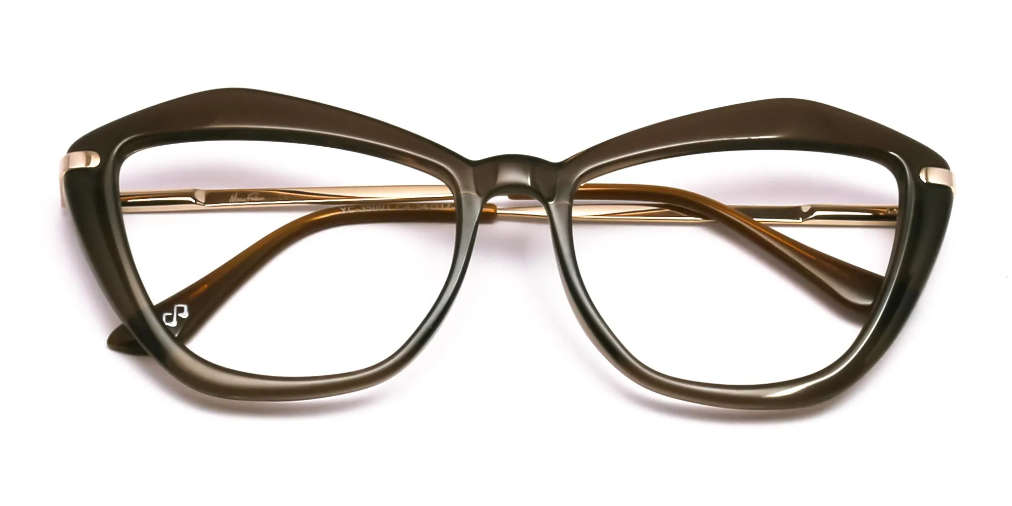 Brown Cat Eye Glasses-2