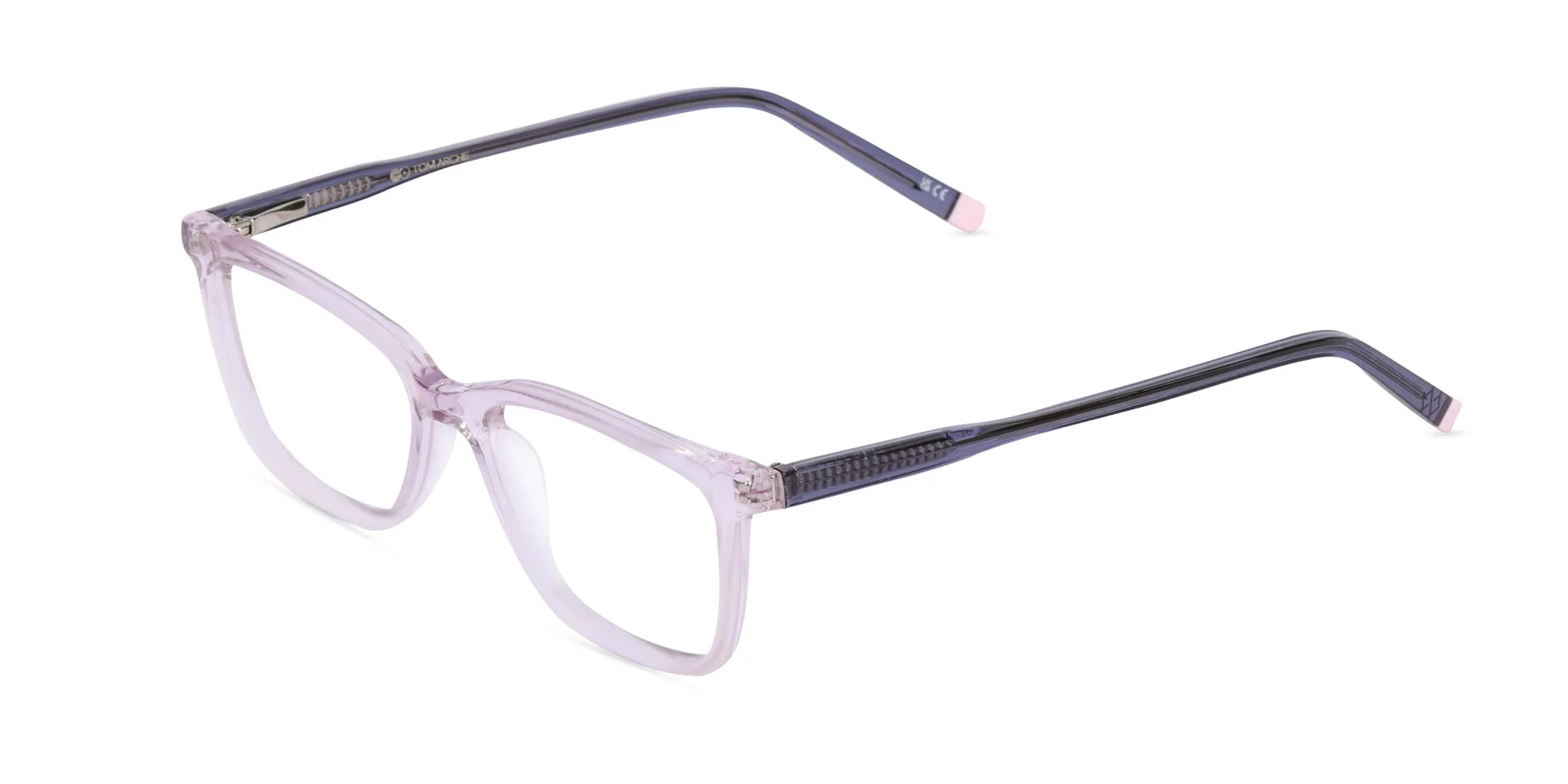 Pink Rectangular Glasses-3