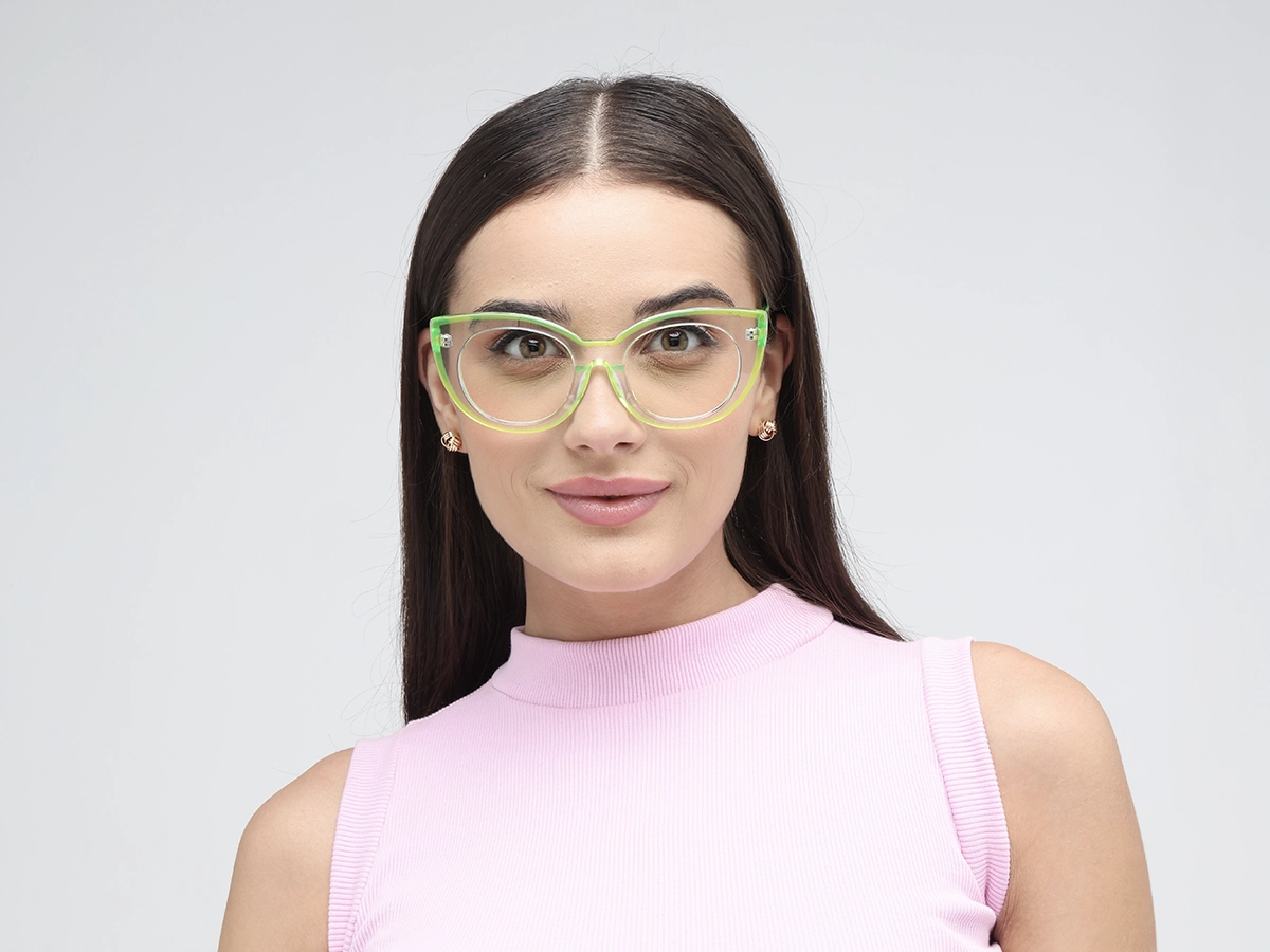 Clear Cat-eye Womens Glasses 51