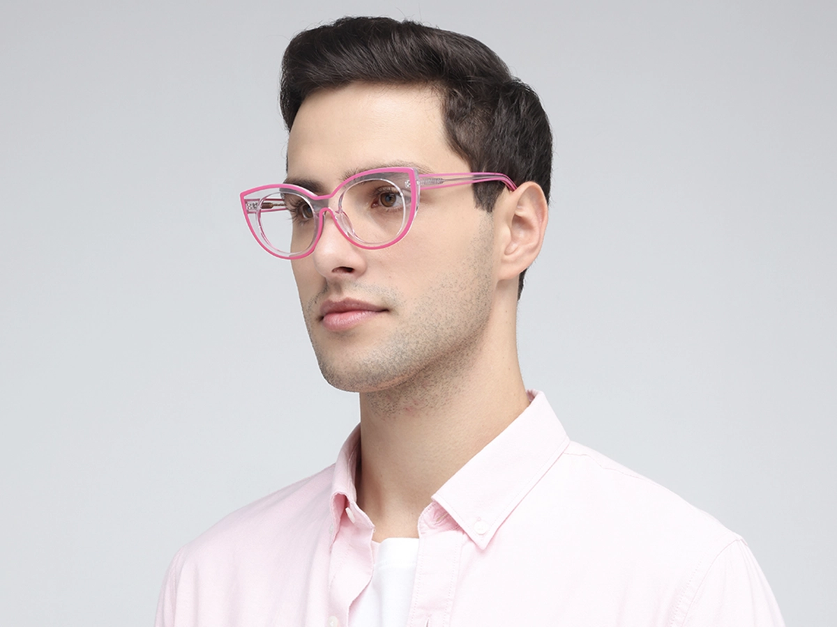 Pink Cat-eye Womens Glasses 42