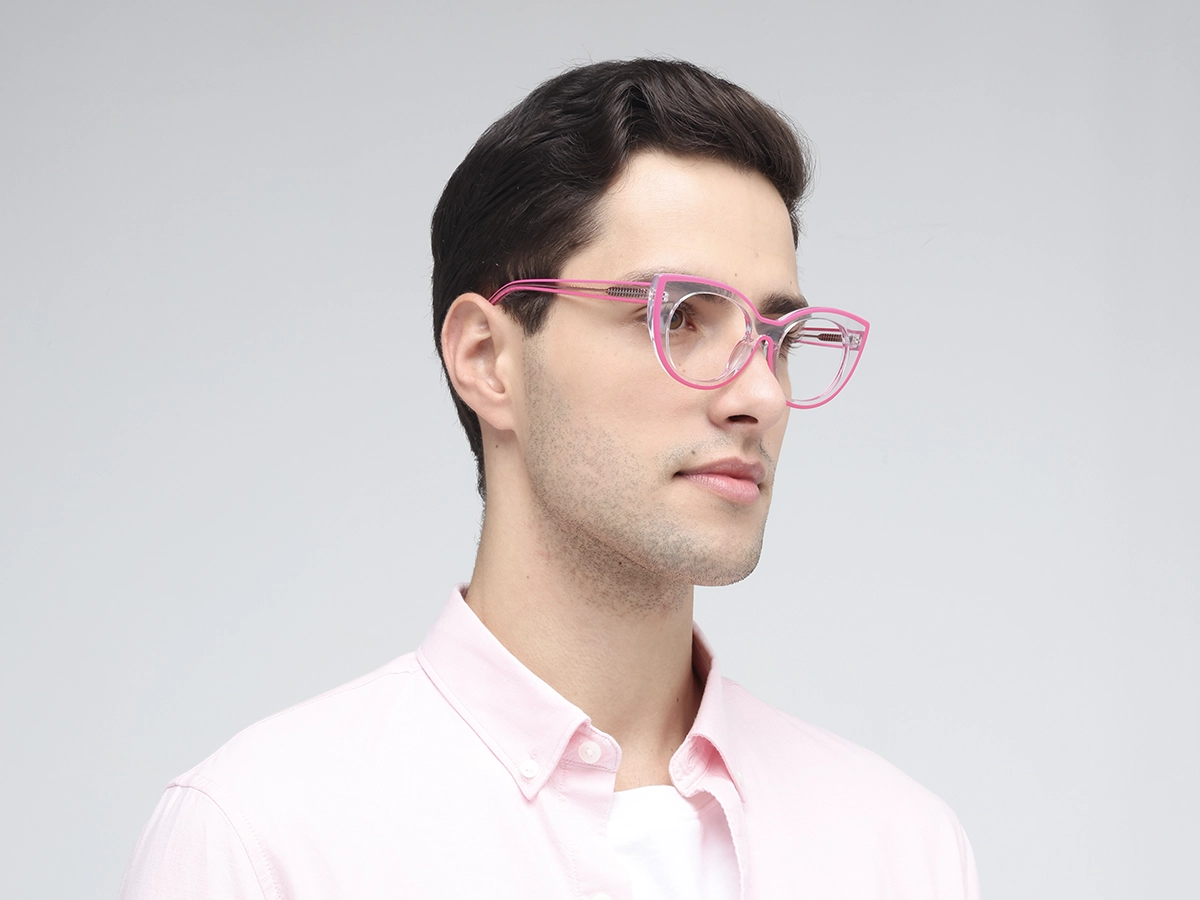 Pink Cat-eye Womens Glasses 43
