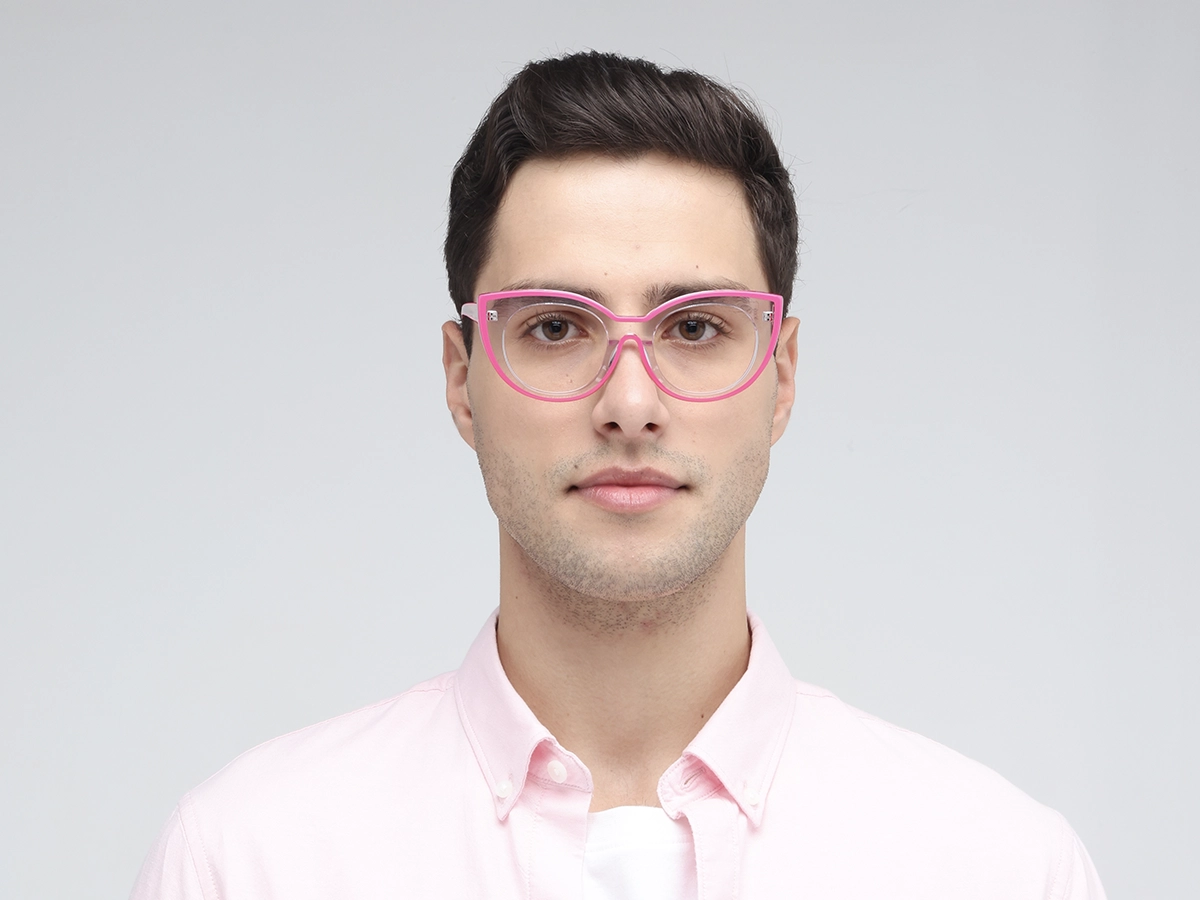 Pink Cat-eye Womens Glasses 41