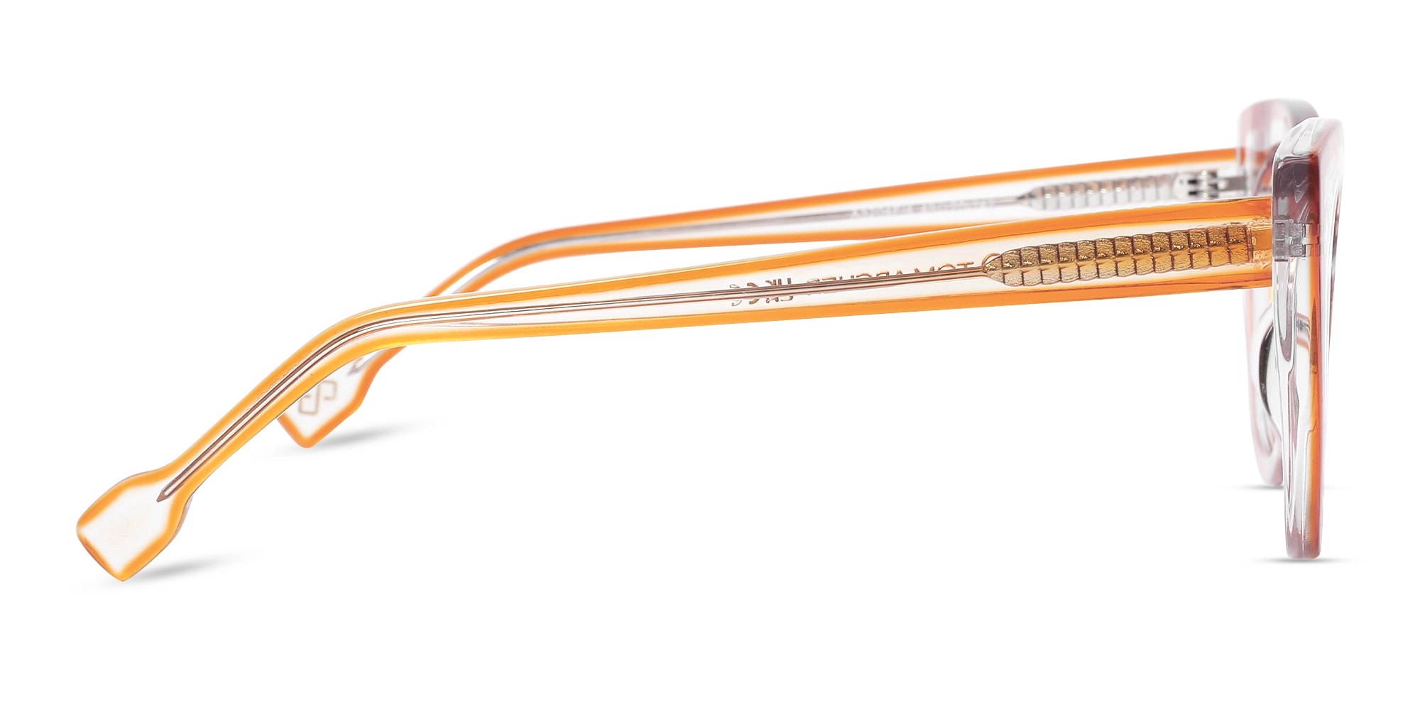 Orange Cat-eye Womens Glasses 4