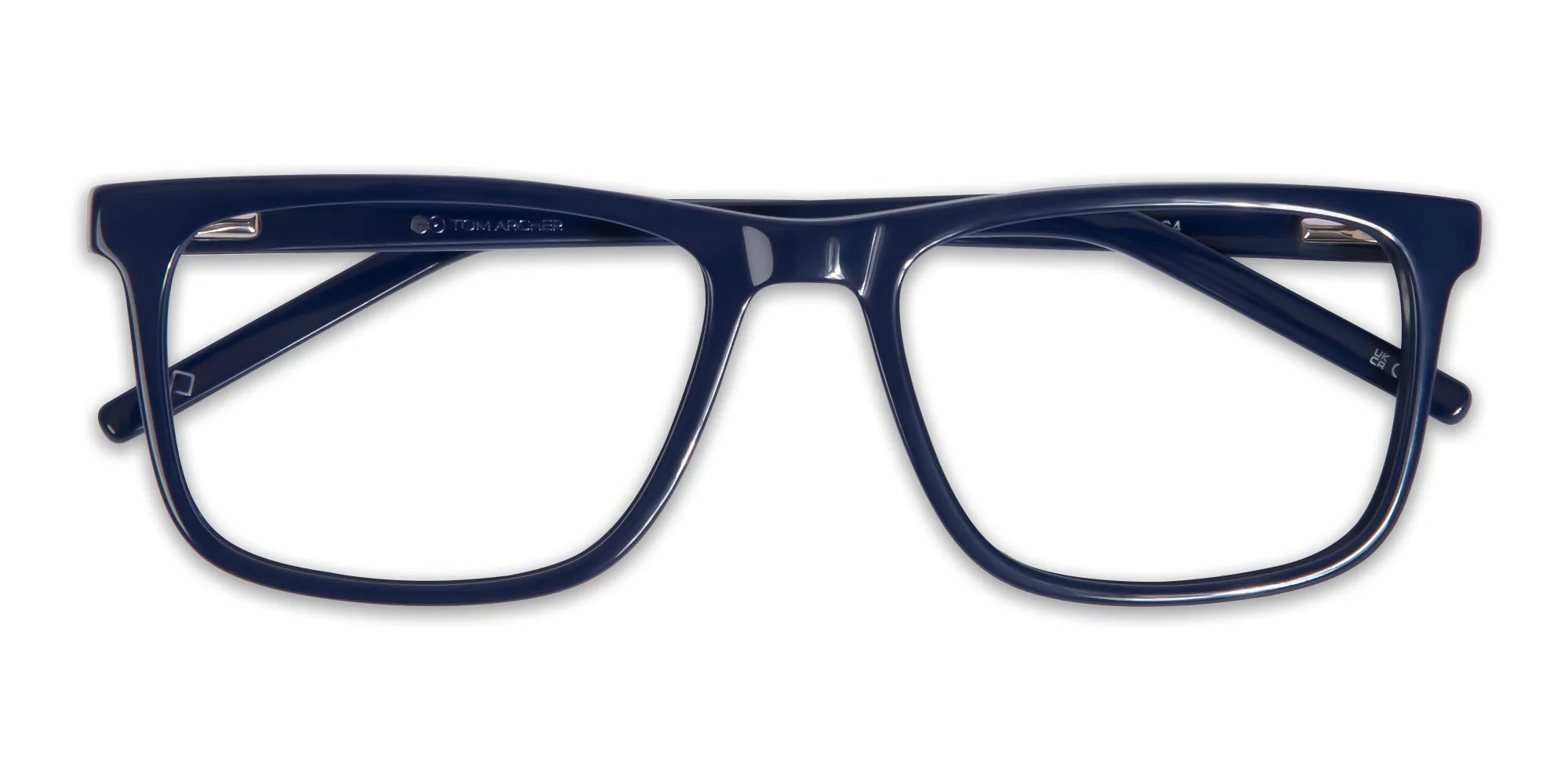 Navy Blue Rectangular Glasses-6