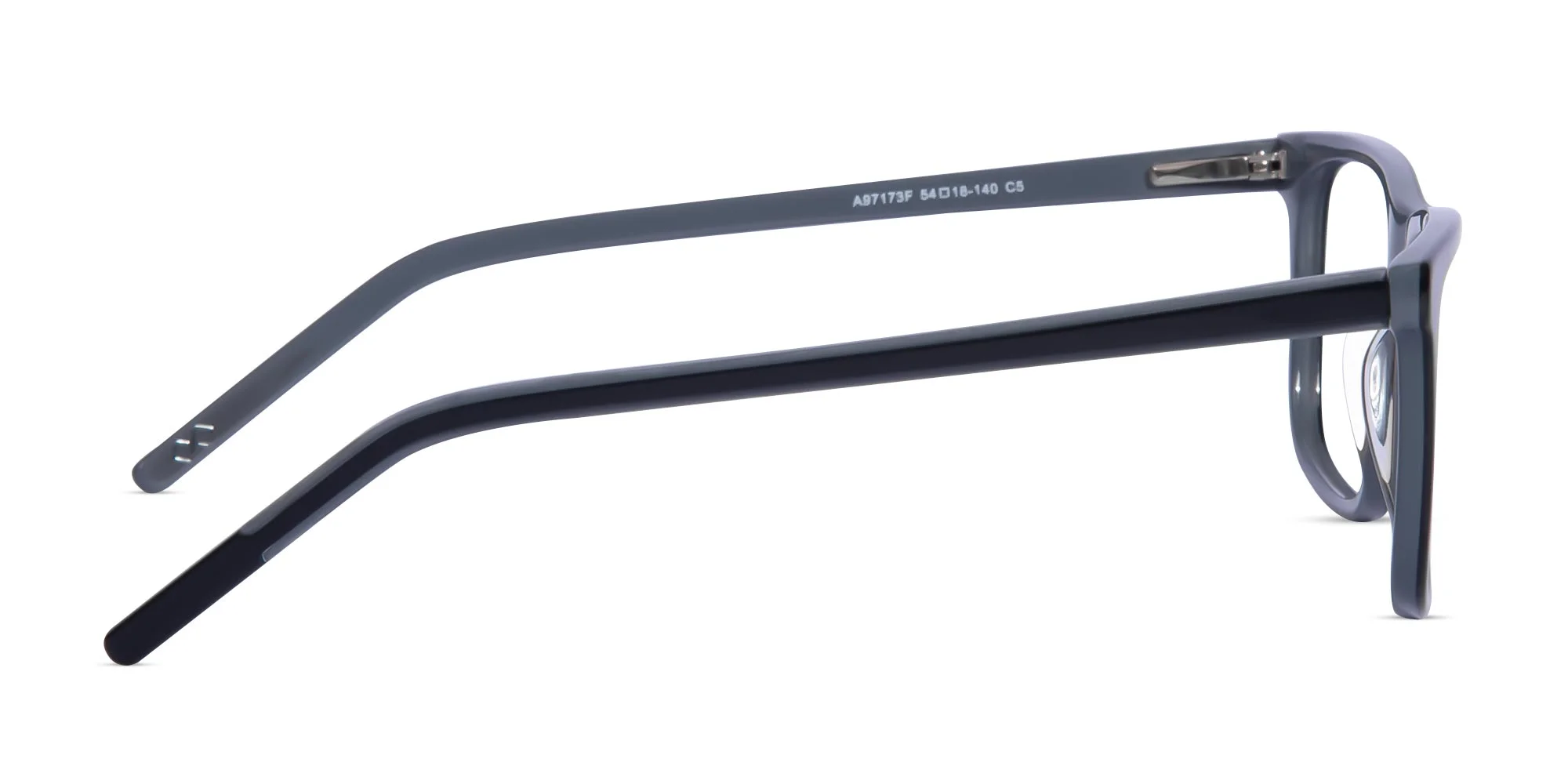 Black Frame Rectangular Glasses-4