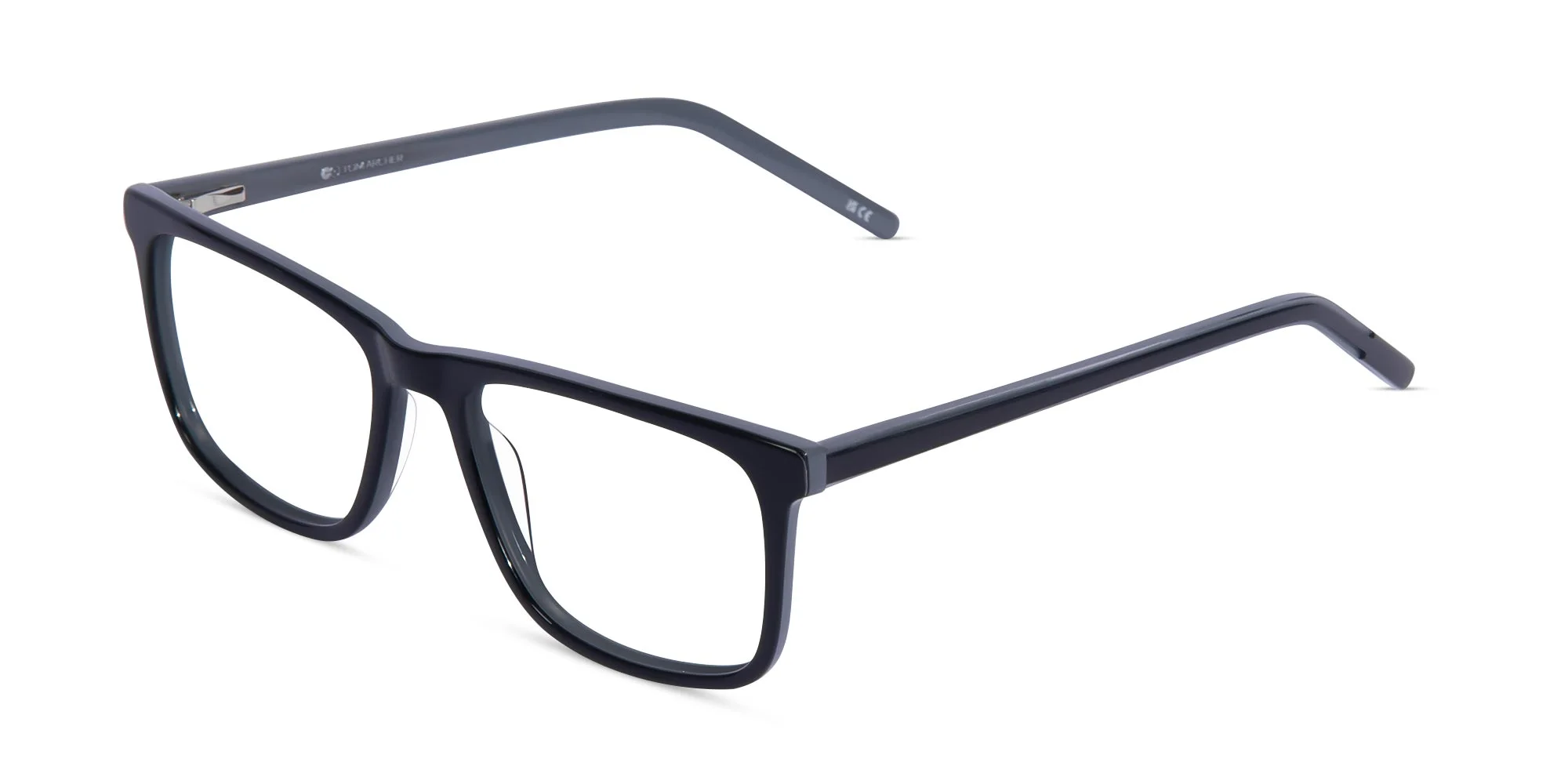 Black Frame Rectangular Glasses-3