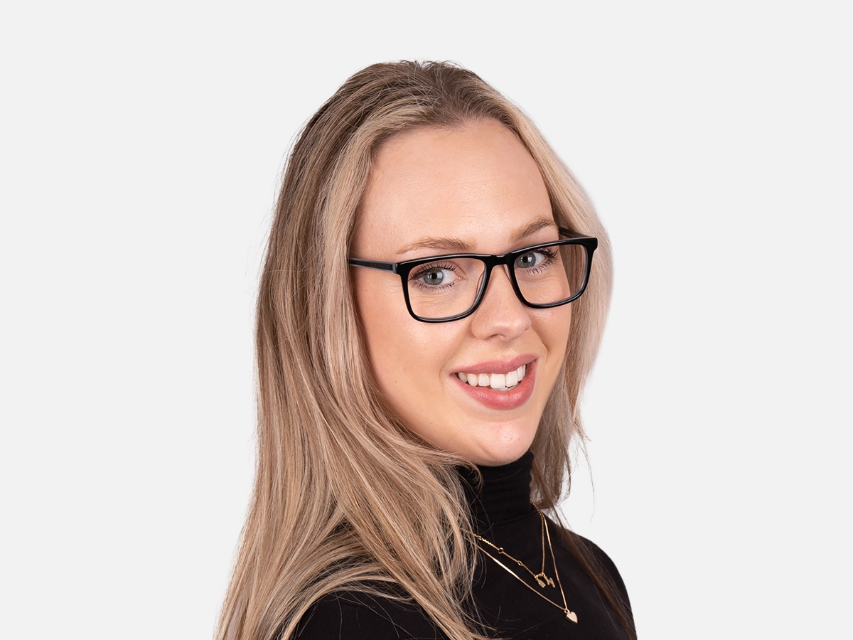 Black Frame Rectangular Glasses-51