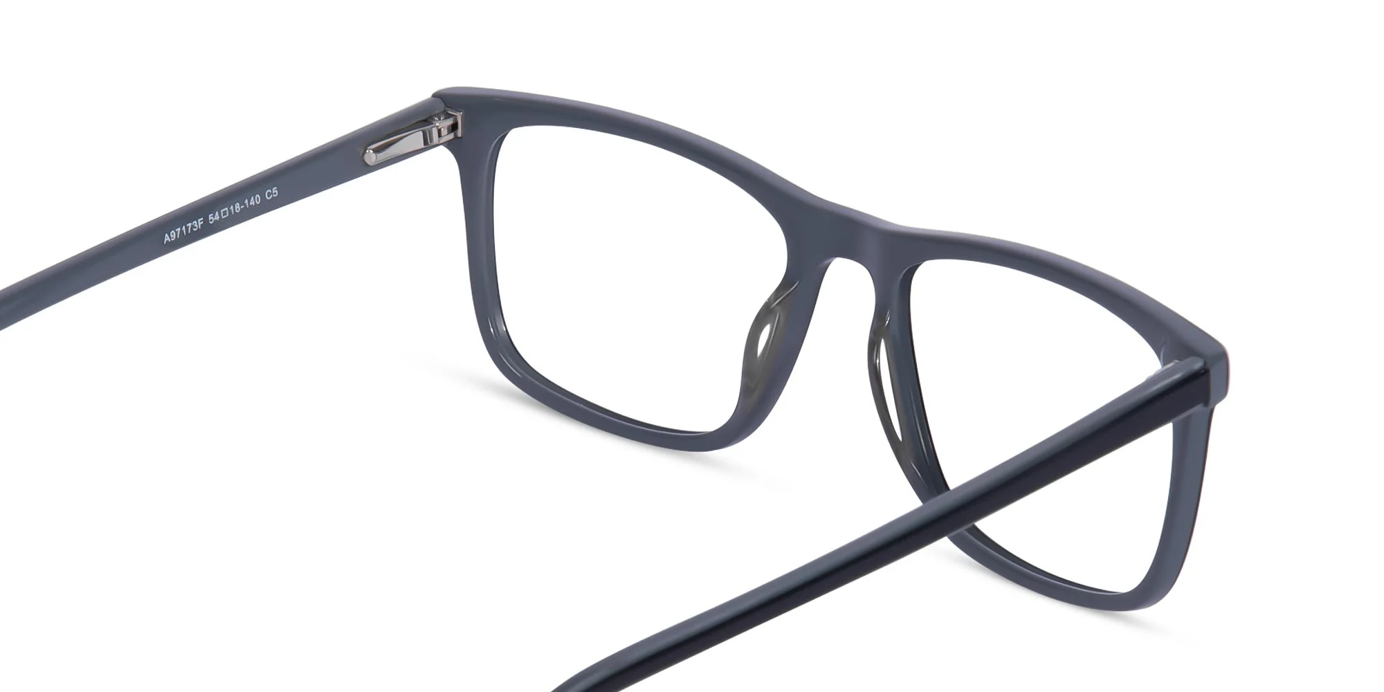 Black Frame Rectangular Glasses-5