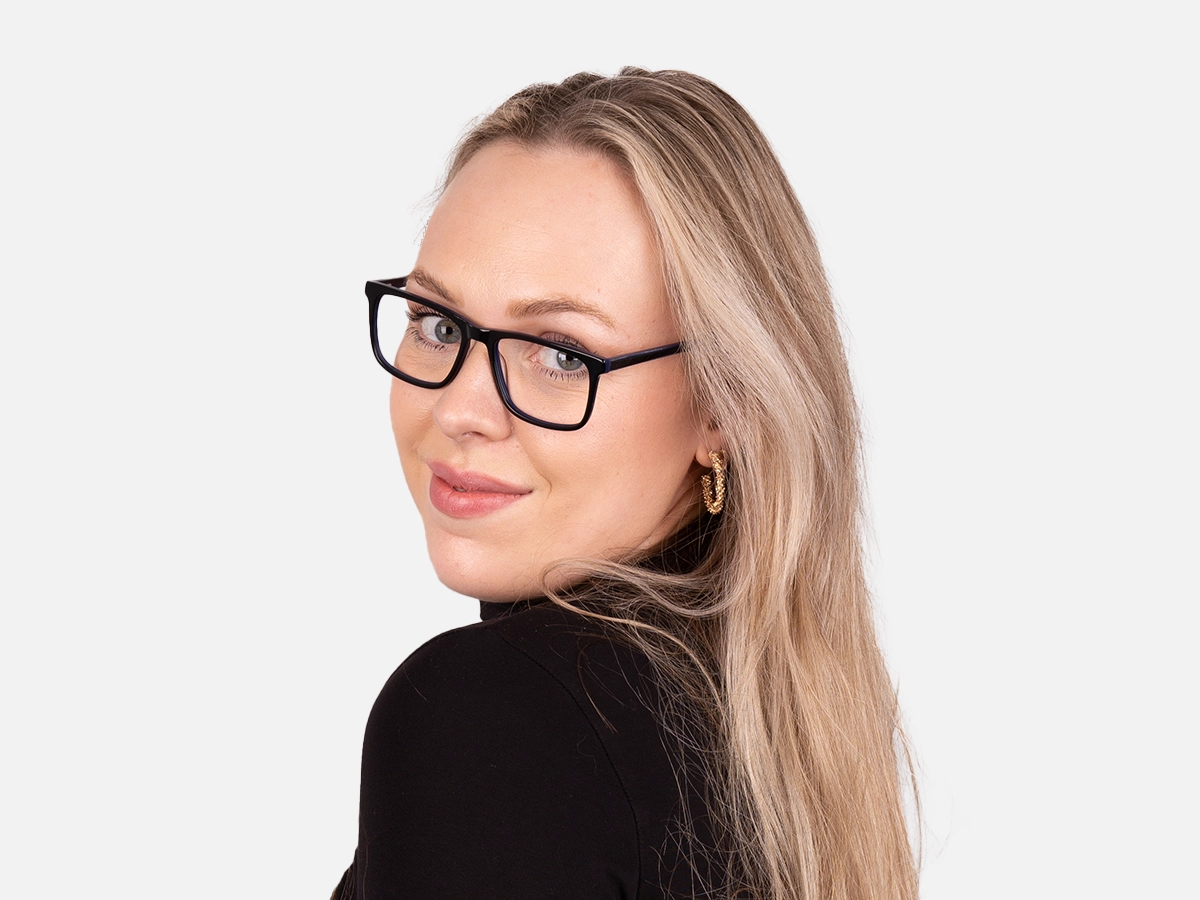 Black And Navy Blue Glasses Frames-53