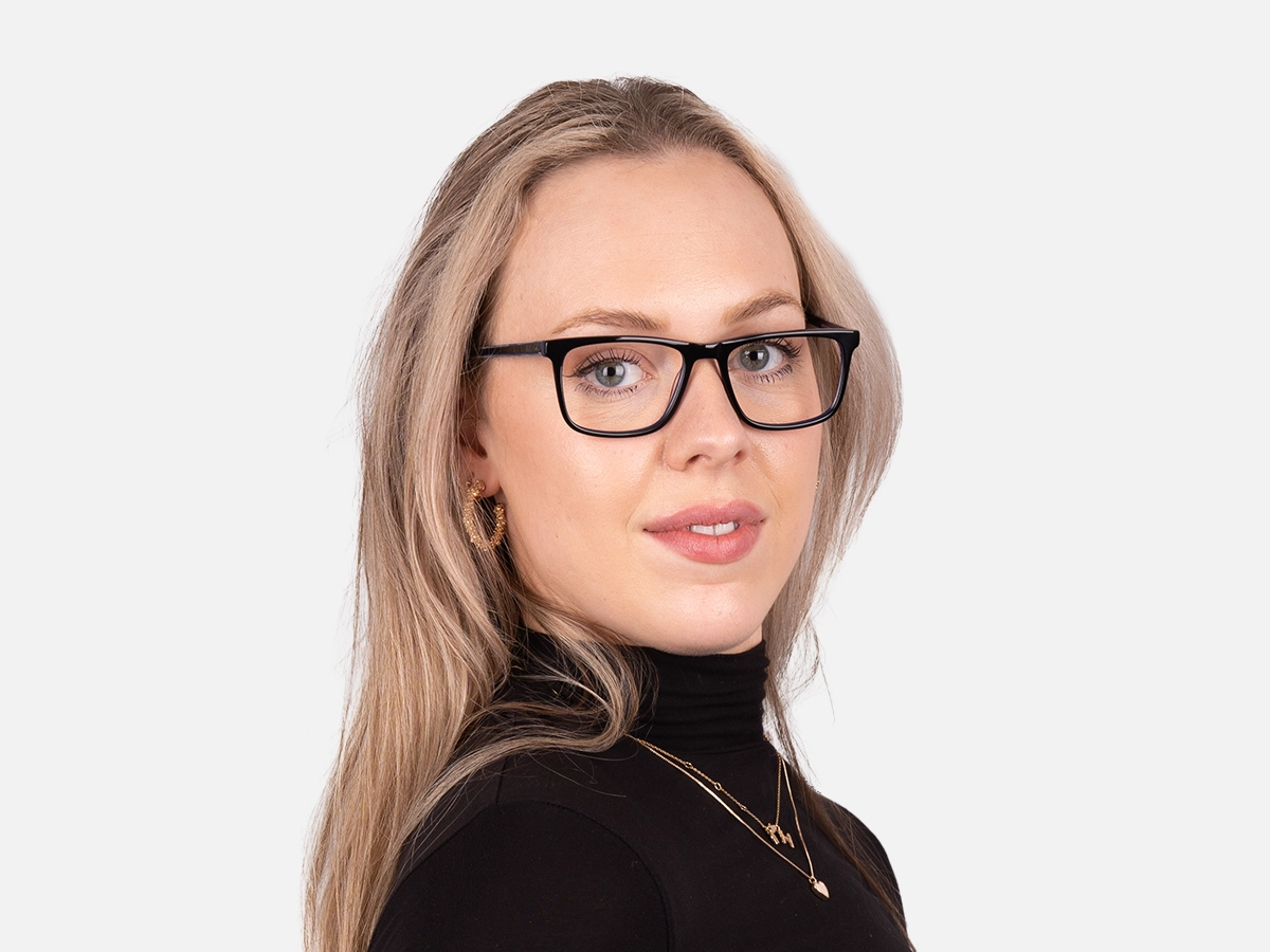 Black And Navy Blue Glasses Frames-52