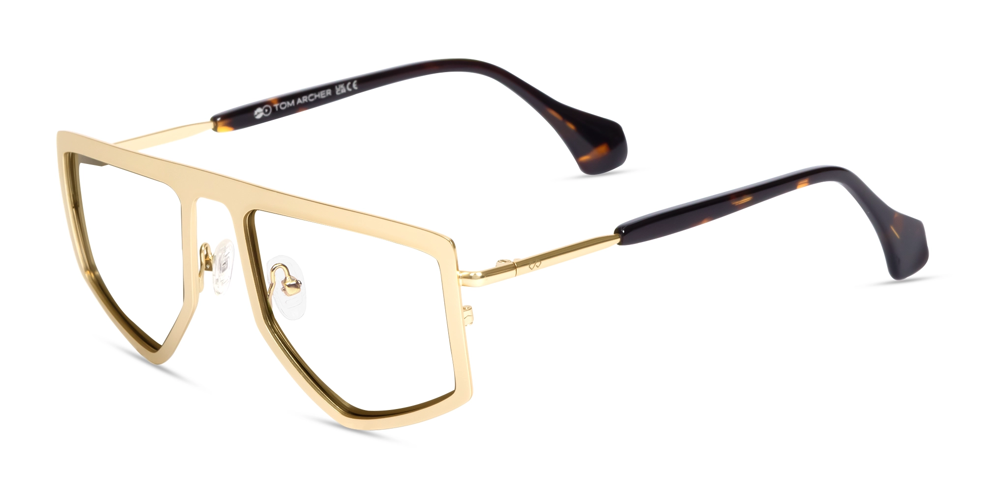 Gold & Tortoise Pilot Geometric Glasses-3 Gold & Tortoise Pilot Geometric Glasses-3