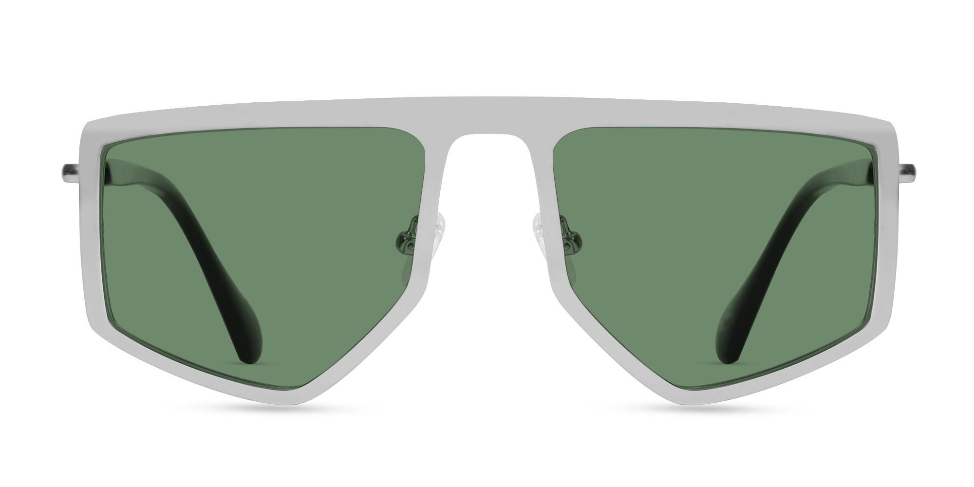 Matte Platinum Silver Metal Sunglasses-1 Matte Platinum Silver Metal Sunglasses-1