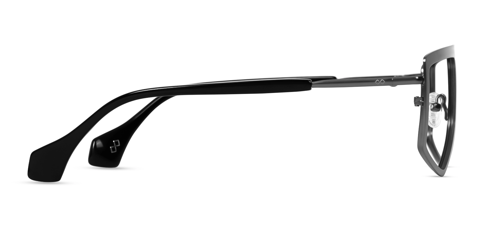 Gunmetal & Black Pilot Glasses-4