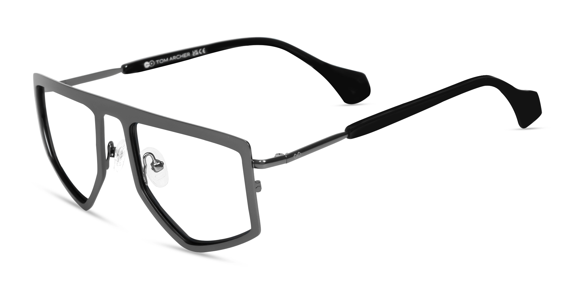 Gunmetal & Black Pilot Glasses-3