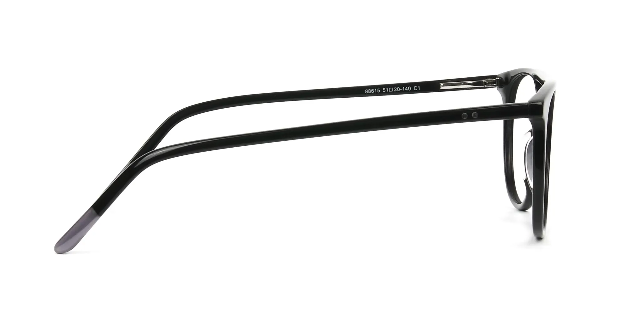 Black Acetate Pilot Spectacles - 2
