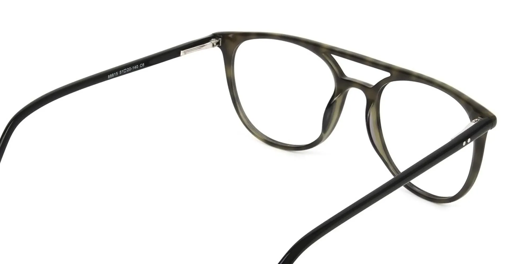Jungle Green & Grey Tortoise Pilot Spectacles - 2