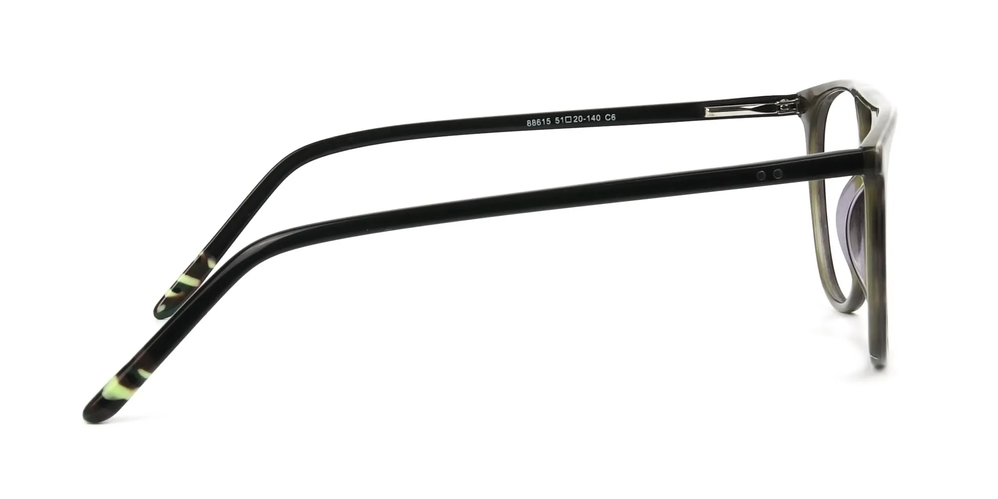 Jungle Green & Grey Tortoise Pilot Spectacles - 2