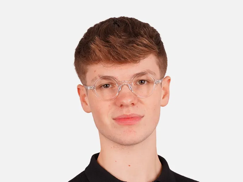 Round Transparent Glasses-2