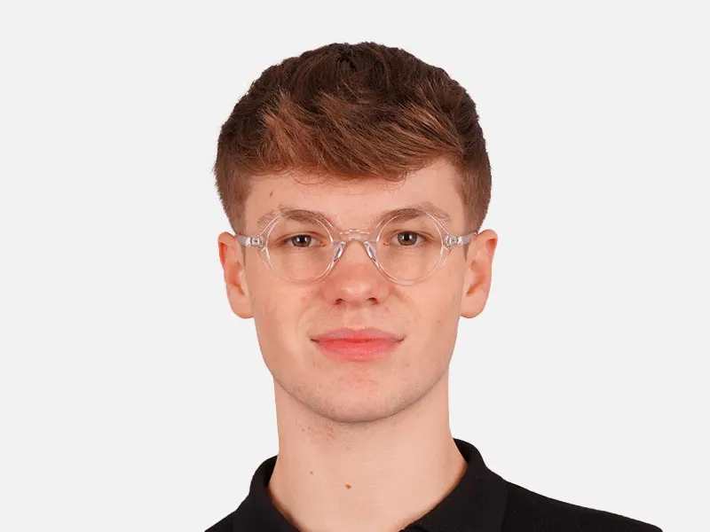 Round Transparent Glasses-2