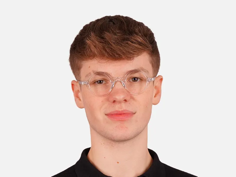 Round Transparent Glasses-2