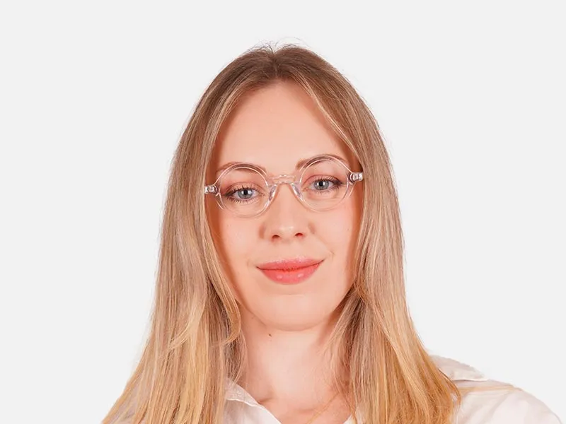 Round Transparent Glasses-2