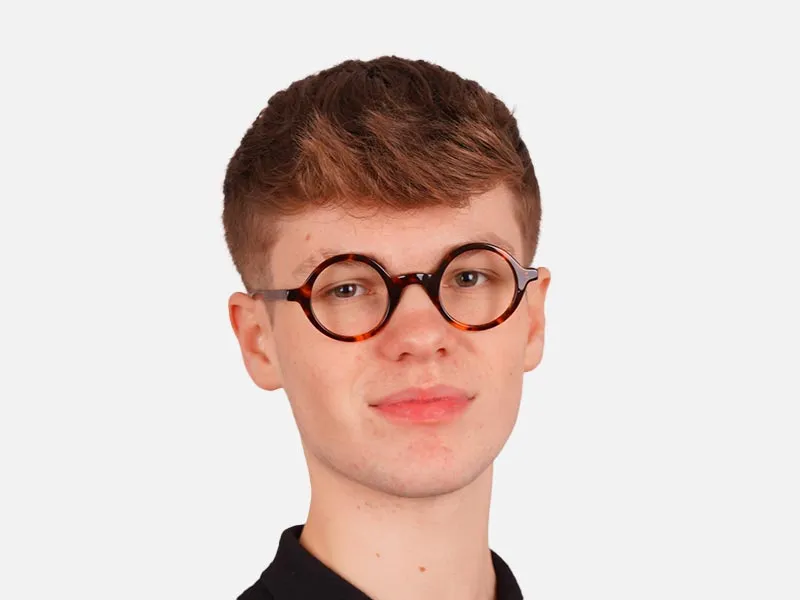 Tortoise Round Glasses-2