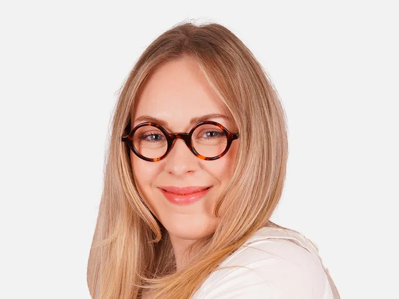 Tortoise Round Glasses-2