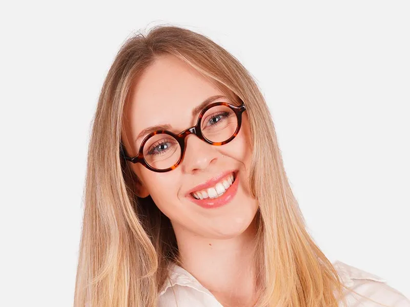 Tortoise Round Glasses-2