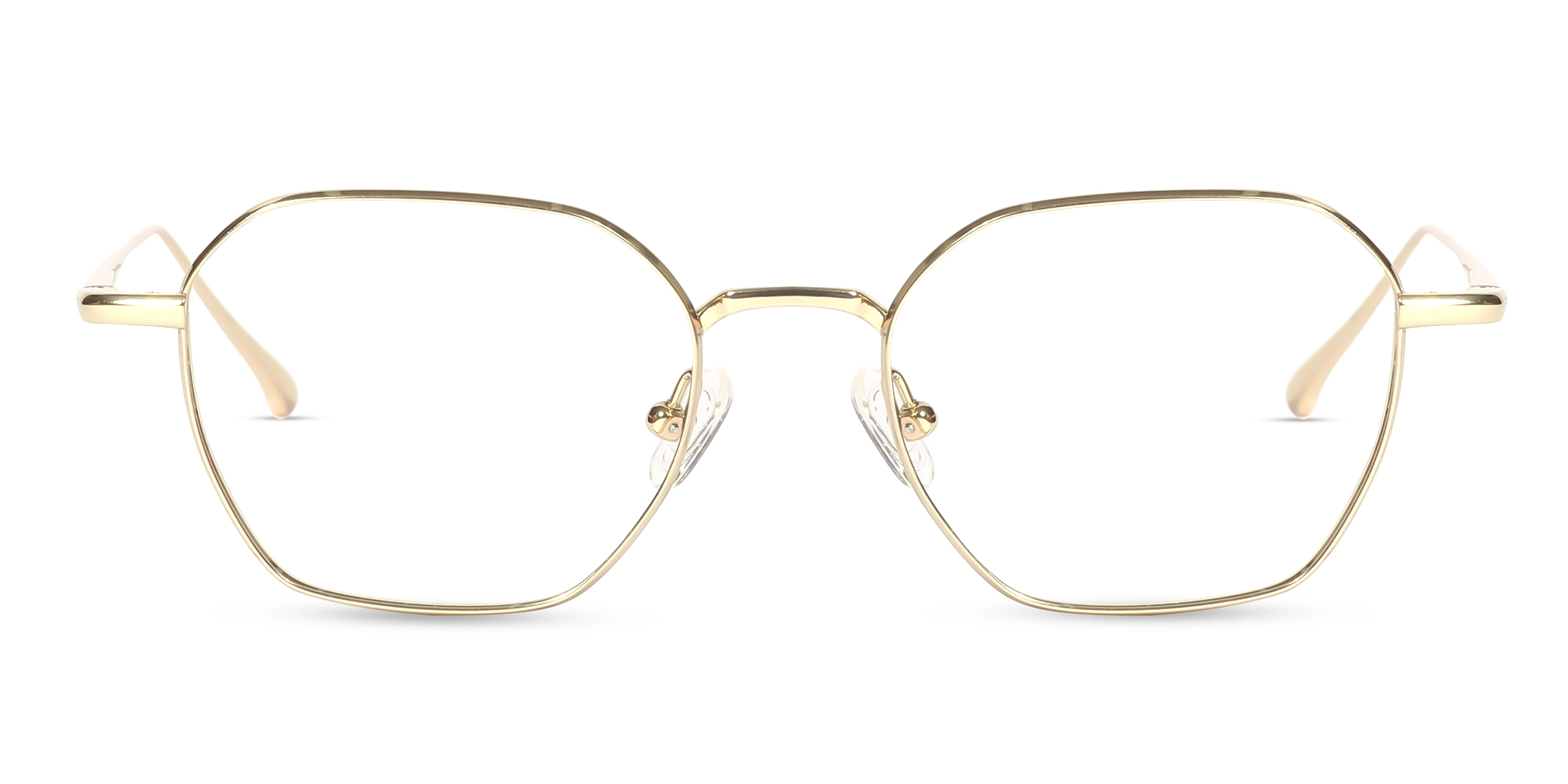 Gold Geometric Titanium Metal Glasses-1 Gold Geometric Titanium Metal Glasses-1
