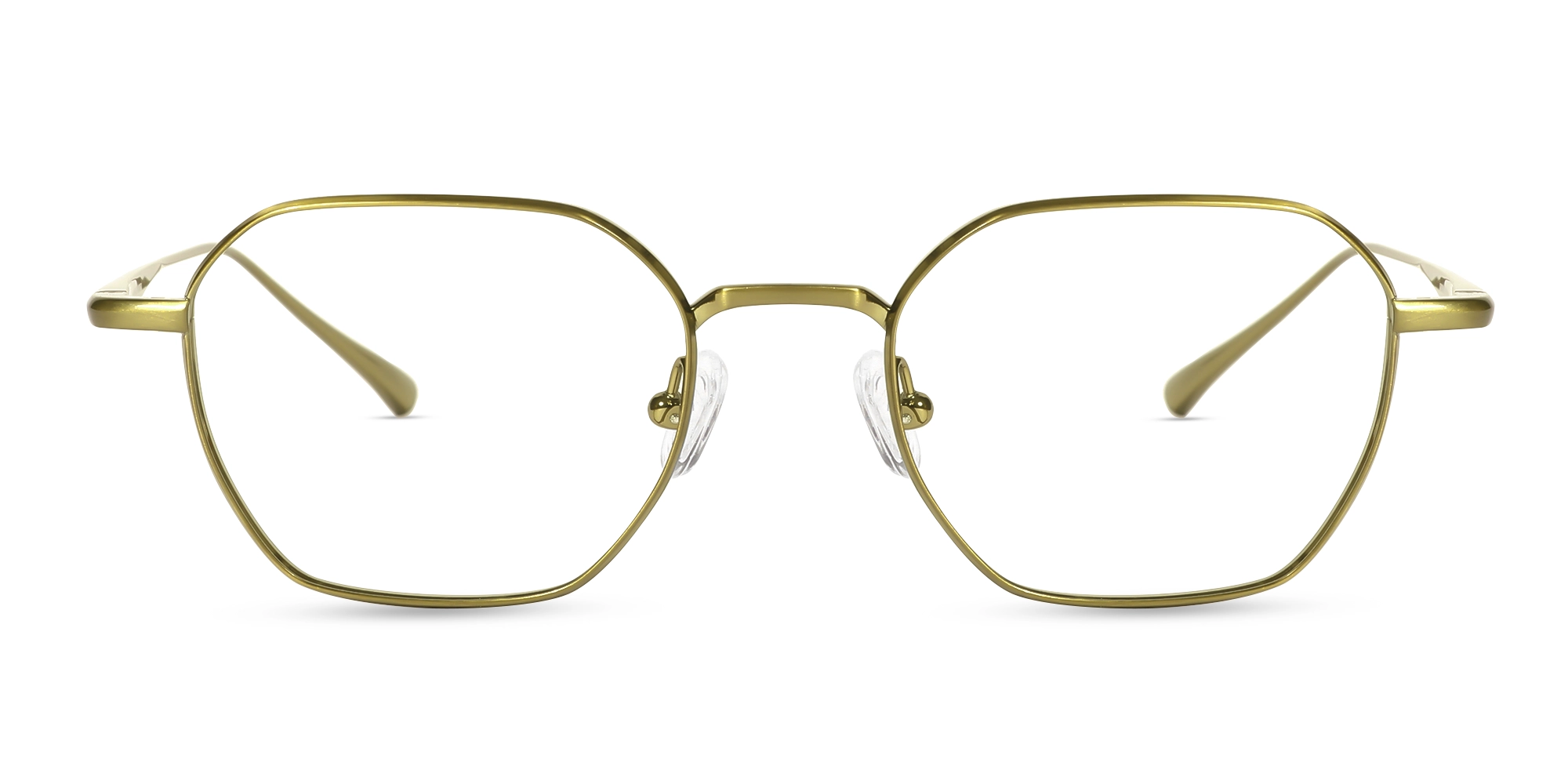 Vintage Gold Geometric Glasses-1