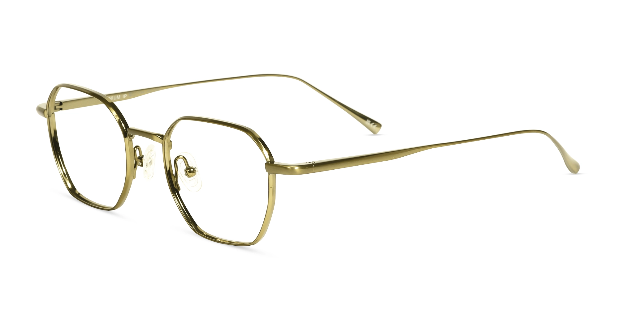 Vintage Gold Geometric Glasses-3